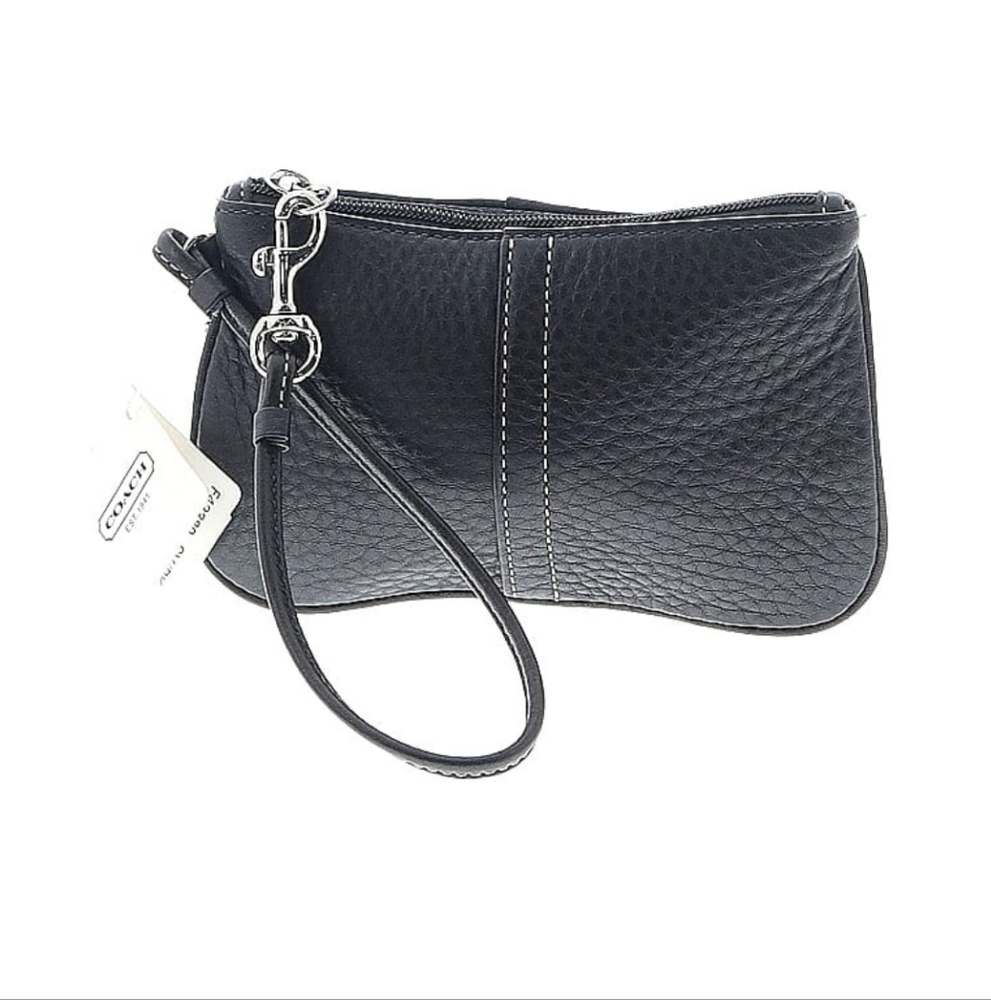 Coach Black Wristlet Clutch